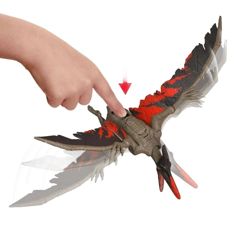 Figurină Pteranodon cu Sunet Jurassic World Chaos Theory – Mattel, 42cm Aripi