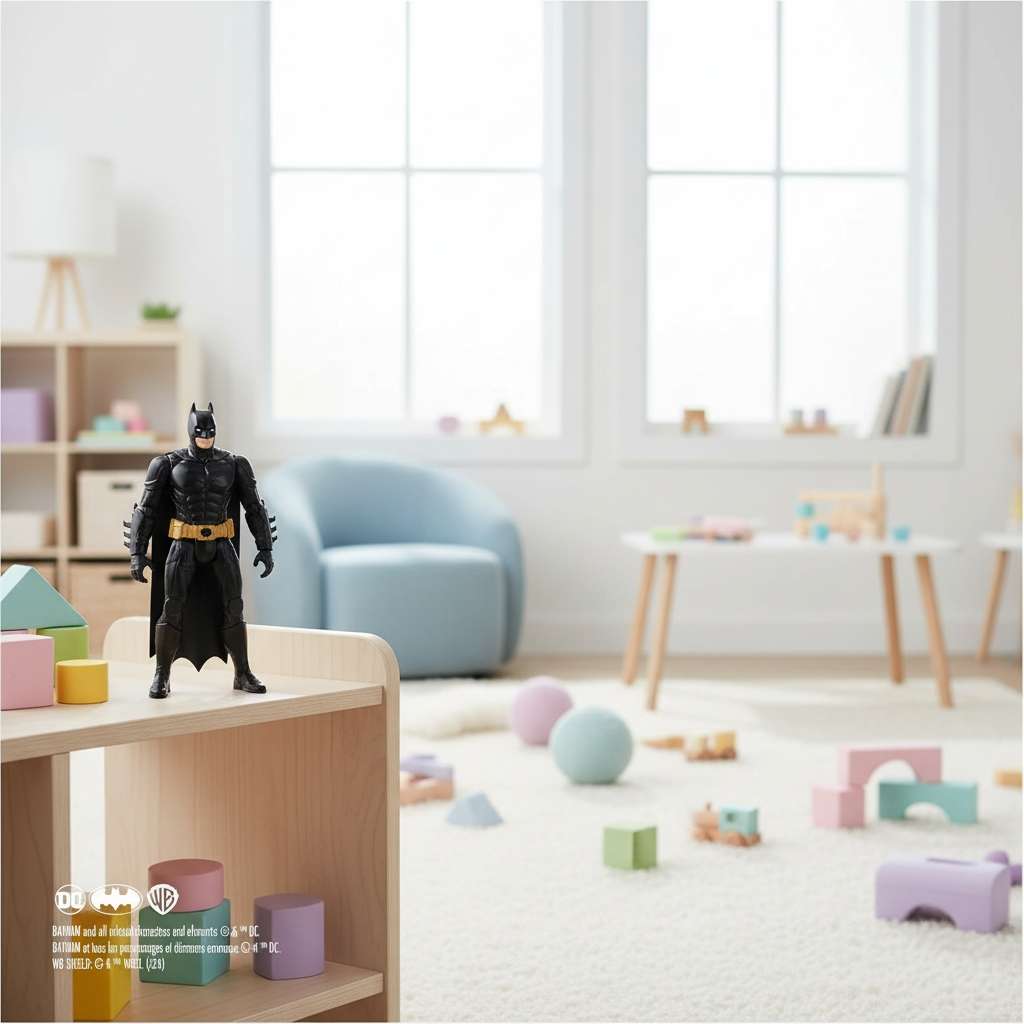 Figurina de acțiune Batman 30cm din DC Comics - Cavalerul Negru, figură colecționabilă detaliată pentru fanii supereroilor.