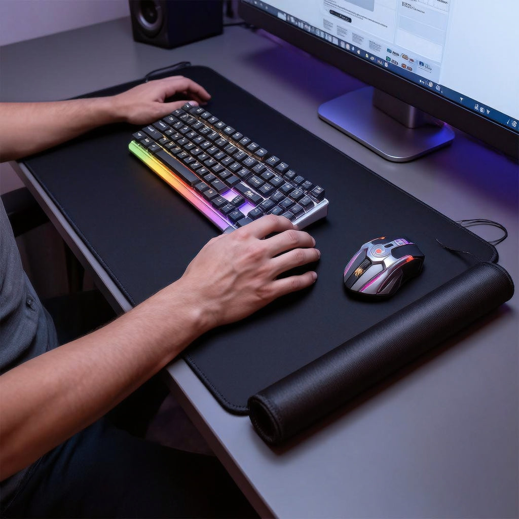 Mousepad XXL 90x45 cm – Pad Birou Gaming, Impermeabil, Antiderapant