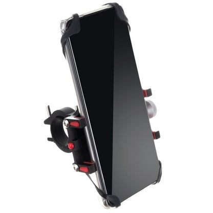 Suport Telefon Bicicletă Universal – Aluminiu, Reglabil 54–100mm, Negru
