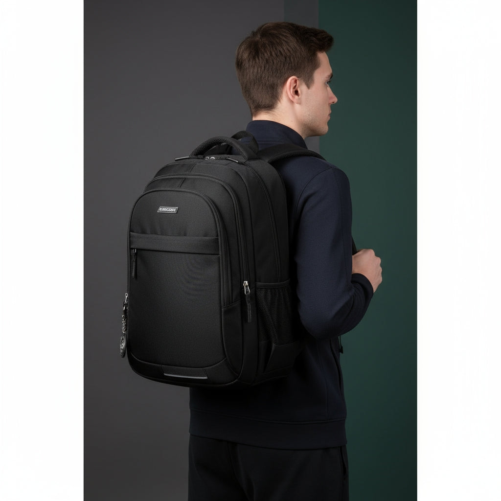 Rucsac Business Multifuncțional 45L cu Compartiment Laptop, Negru, Design Ergonomic și Rezistent