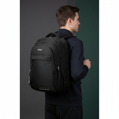 Rucsac Business Multifuncțional 45L cu Compartiment Laptop, Negru, Design Ergonomic și Rezistent