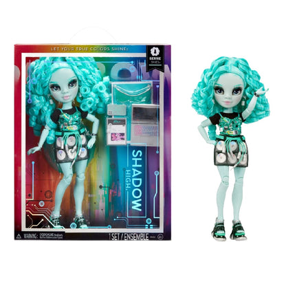 Papusa de Moda RAINBOW HIGH - Berrie Skies, 28 cm, Albastru deschis, 4 ani+
