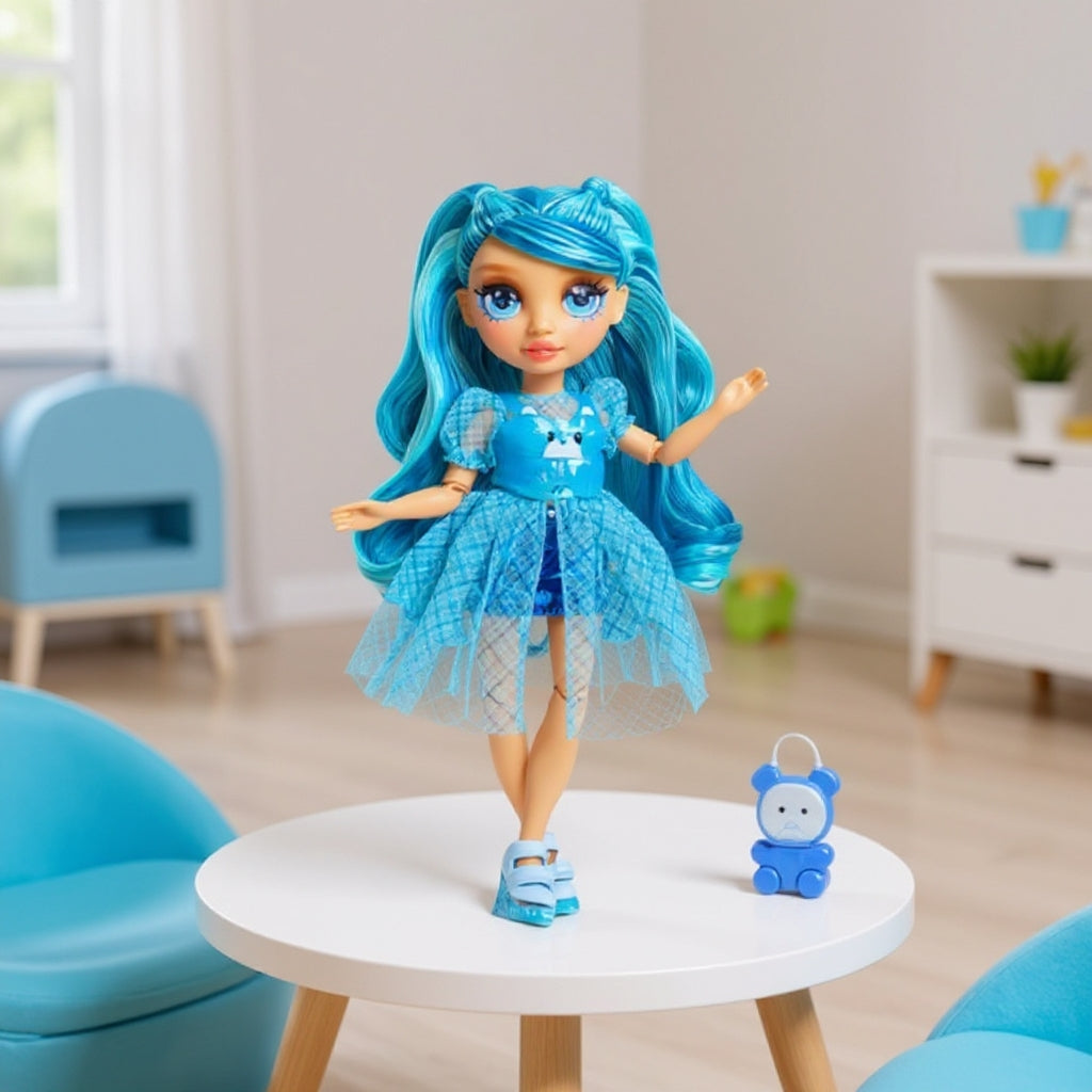 Păpușă Rainbow High Crystal Skyler Bradshaw – cu Accesorii Creative