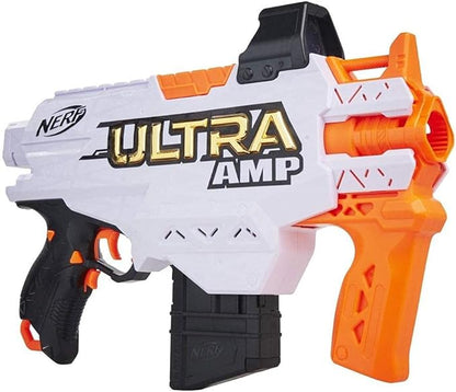 Blaster NERF Ultra AMP - Blaster Motorizat cu 6 Darturi NERF Ultra