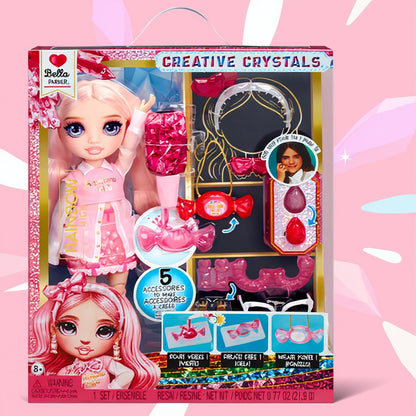 Păpușă Rainbow High Crystal Fashion Bella – Stilată cu Accesorii Strălucitoare
