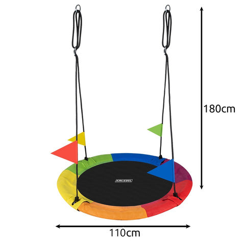 Leagăn pentru copii de grădină – cadru rezistent 110 cm, până la 150 kg