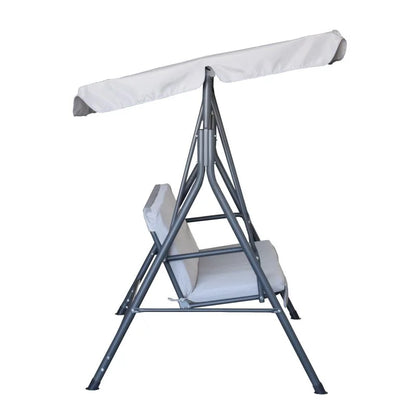Balansoar de Grădină – 3 Persoane, Cadru Oțel, Gri Antracit, 170×112×151 cm