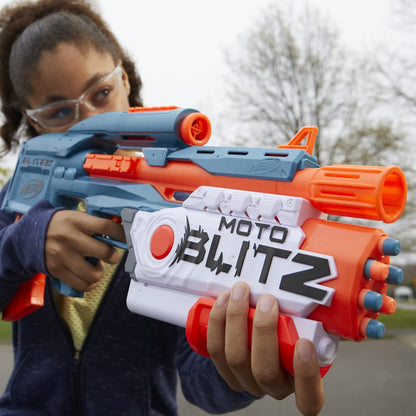 Blaster NERF Elite 2.0 MotoBlitz CS-10 cu Lunetă, 22 Proiectile Motorizate