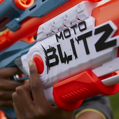 Blaster NERF Elite 2.0 MotoBlitz CS-10 cu Lunetă, 22 Proiectile Motorizate
