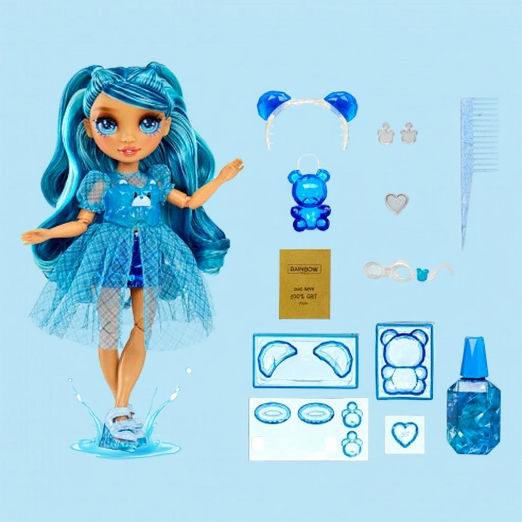 Păpușă Rainbow High Crystal Skyler Bradshaw – cu Accesorii Creative