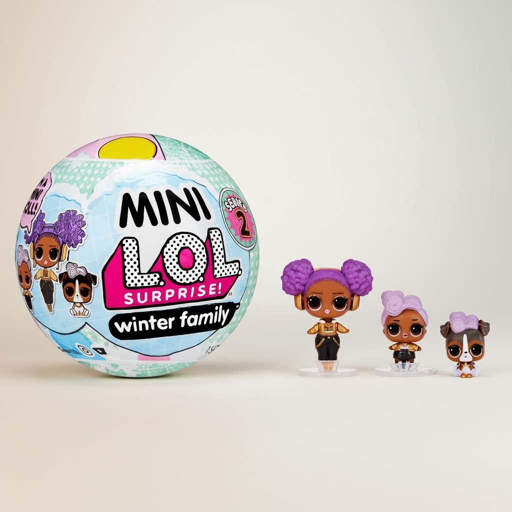 L.O.L. Surprise! OMG – Colecția Mini Family, Păpușă de Modă + Lil Sis