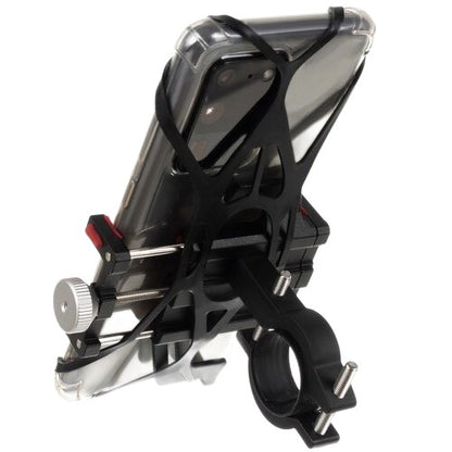 Suport Telefon Bicicletă Universal – Aluminiu, Reglabil 54–100mm, Negru