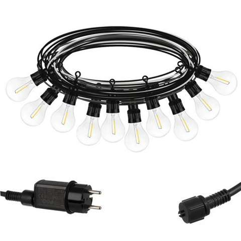 Ghirlanda luminoasa exterior lumina calda 5m, becuri incluse