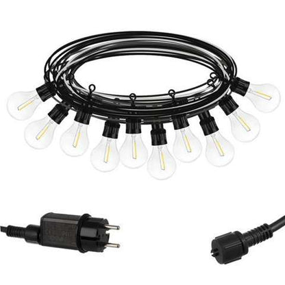Ghirlanda luminoasa exterior lumina calda 5m, becuri incluse