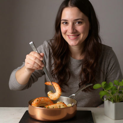 230mm stainless steel food tweezers – for decorating, handling hot food, and deboning fish