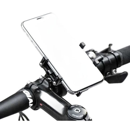 Suport Telefon Bicicletă Universal – Aluminiu, Reglabil 54–100mm, Negru