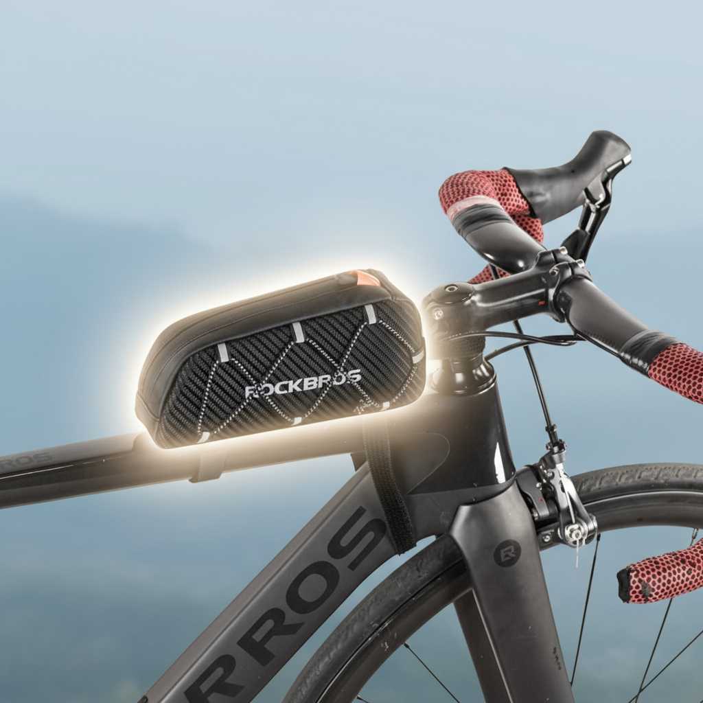 Pachet Esential Bicicleta Lumină Frontală LED + Cric lateral reglabil + Geantă Bicicletă