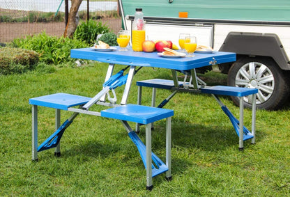 Set Camping Pliabil cu Masă și 4 Scaune - Mobilitate și Confort în Natură
