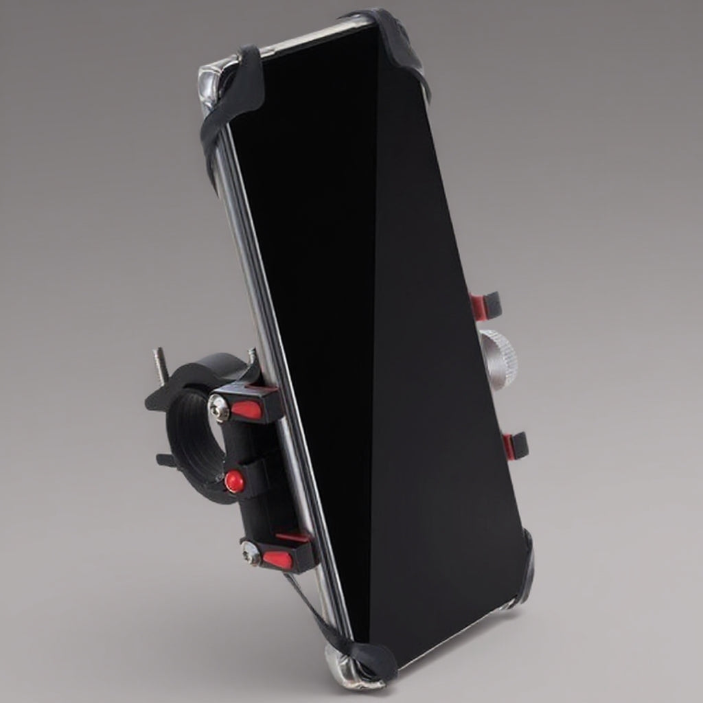 Suport Telefon Bicicletă Universal – Aluminiu, Reglabil 54–100mm, Negru