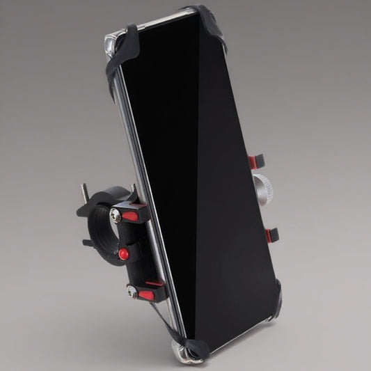 Suport Telefon Bicicletă Universal – Aluminiu, Reglabil 54–100mm, Negru