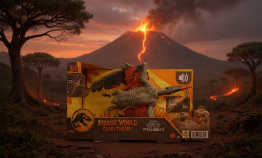 Figurină Pteranodon cu Sunet Jurassic World Chaos Theory – Mattel, 42cm Aripi