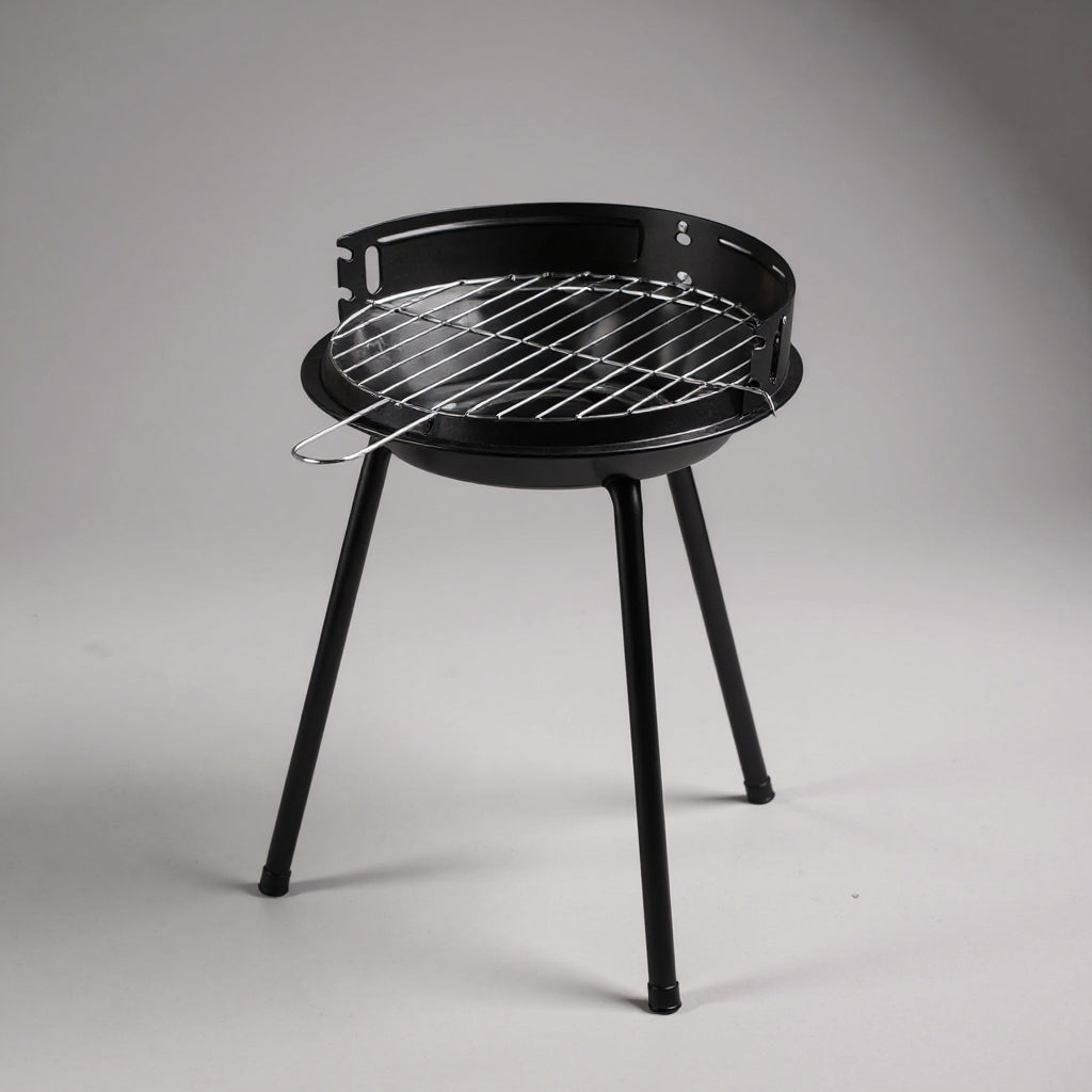 Grătar Grădină Rotund Landmann – 32cm, Oțel Cromat, Camping & Grădină