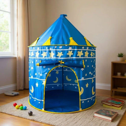 Cort de Joacă Copii – Castel Magic, Interior și Exterior, 135x105 cm