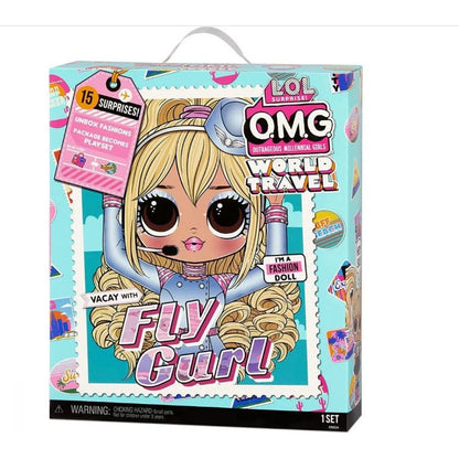 Papusa L.O.L. Surprise! World Travel, Fly Gurl cu 15 surprize RESIGILAT
