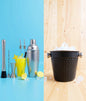 Set Bartender Profesionist – Pisă Cocktail + Galetuşă Gheață Negru Mat