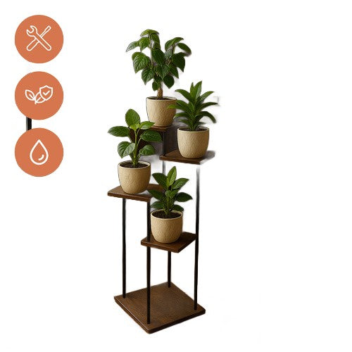Suport de flori elegant pentru interior – ordine și stil pentru plantele tale