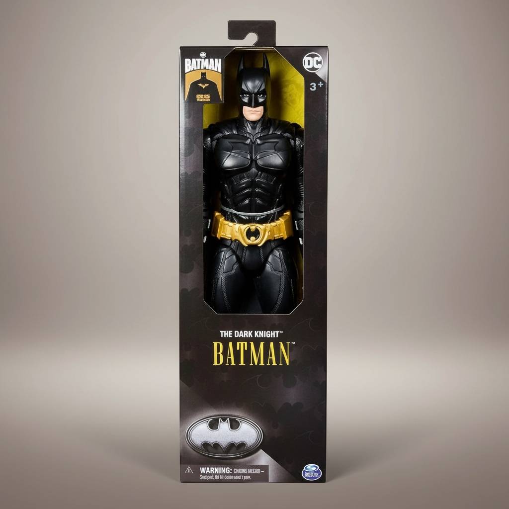 Figurina de acțiune Batman 30cm din DC Comics - Cavalerul Negru, figură colecționabilă detaliată pentru fanii supereroilor.