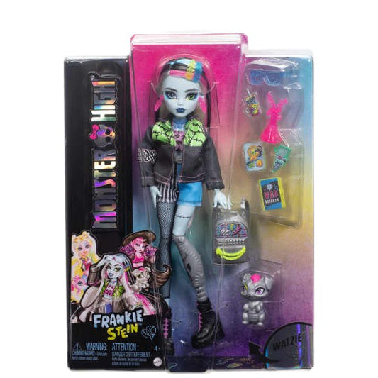 Păpușă Monster High Frankie Stein — Ediție Oficială, 27 cm, Jucărie de Colectie