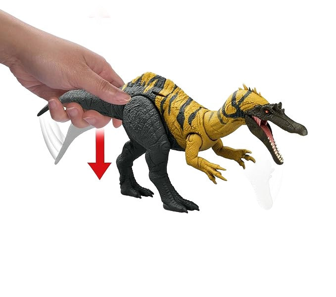 Jucarie Mattel Jurassic World - Figurina Dinozaur cu Sunet și Acțiune de Atac, Ceratosuchops Preistoric Interactiv, 32 cm