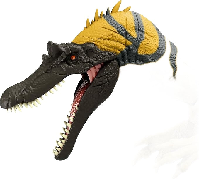 Jucarie Mattel Jurassic World - Figurina Dinozaur cu Sunet și Acțiune de Atac, Ceratosuchops Preistoric Interactiv, 32 cm