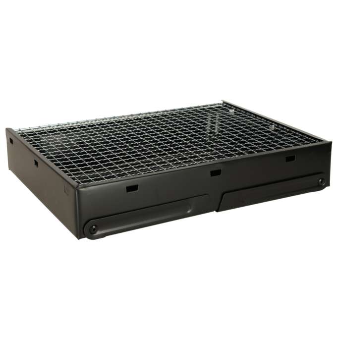 Grătar Portabil Pliabil – Oțel Cromat, 27,5×35,5cm, Camping & Grădină