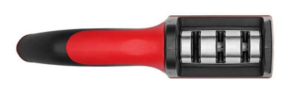 Ascutitor de cuțite 3 în 1 – Ușor, Rapid și Eficient, cu Mâner Ergonomic pentru Acasă și Bucătării Profesionale, Compact și Practic pentru Depozitare