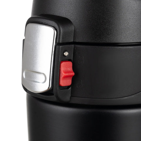 Cana Termică Elegantă din Inox, Capacitate 440ml, Design Modern, Negru Mat