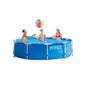 Piscina Rotunda Metal Frame Intex 305 cm, Adancime 76 cm, Capacitate 4485 Litri, Culoare Albastru, Cu Cadru din Otel - Fara Pompa