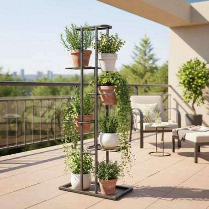 Suport Vertical pentru Flori cu 6 Niveluri 106 cm – Eleganță și Funcționalitate