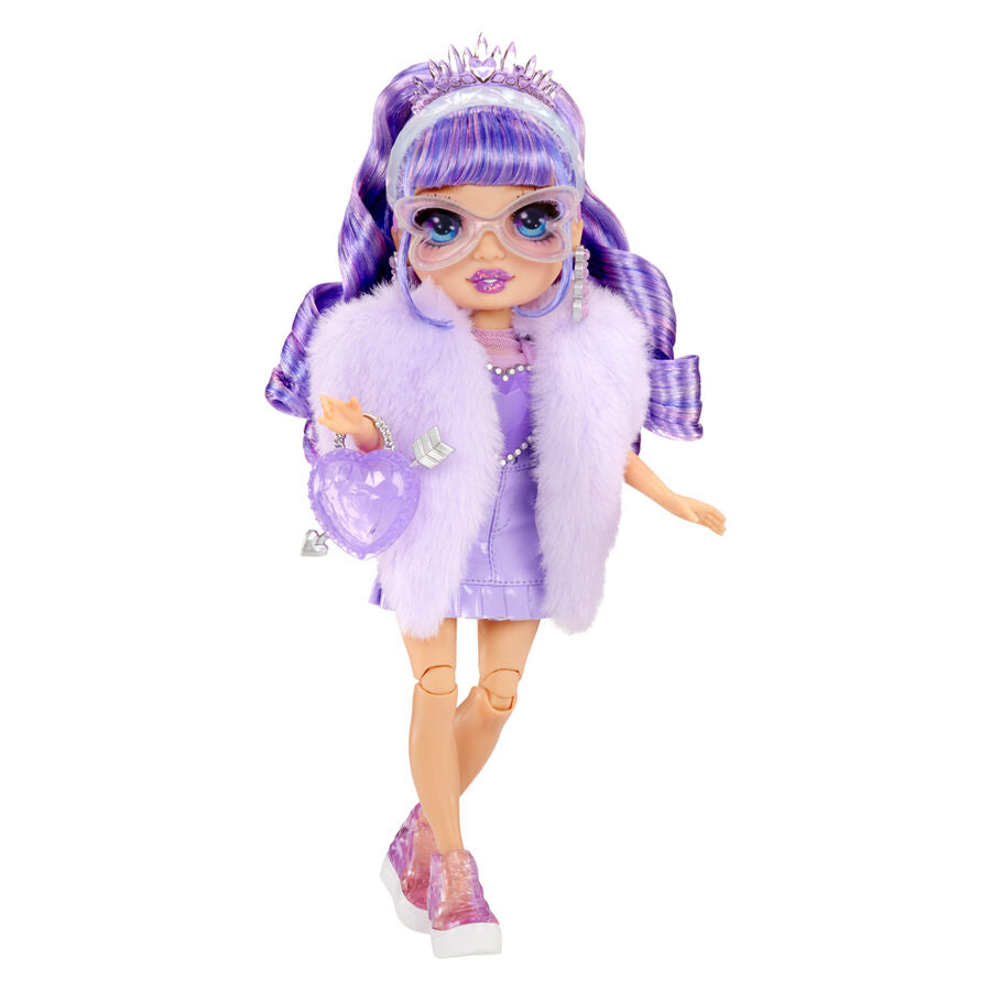 Rainbow High Crystal Fashion Doll Violet Willow – 28 cm, Sparkling Accessories