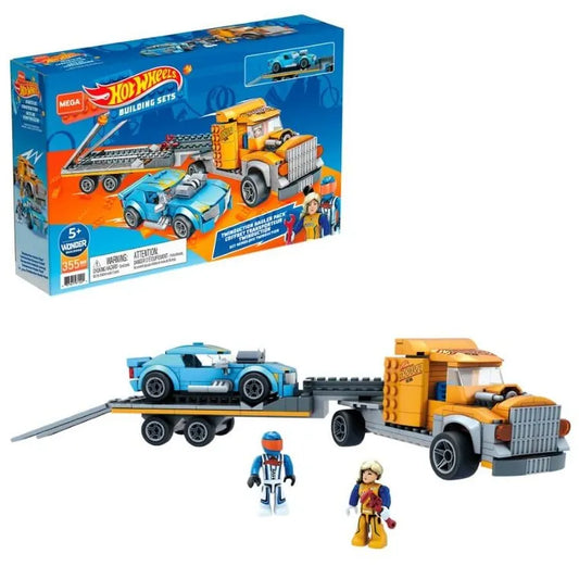 Megatransportor Hot Wheels Twinduction , set camion si masina