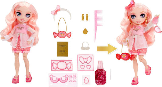 Păpușă Rainbow High Crystal Fashion Bella – Stilată cu Accesorii Strălucitoare