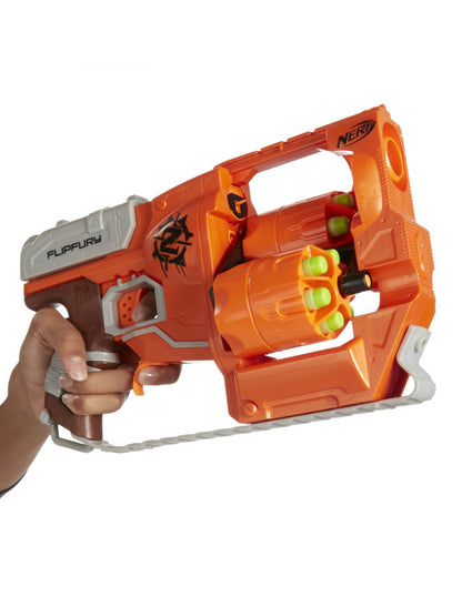Blaster Nerf Zombie Strike Flipfury – Dublu Butoias, 12 Gloante