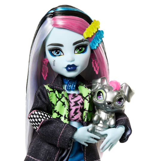 Păpușă Monster High Frankie Stein — Ediție Oficială, 27 cm, Jucărie de Colectie