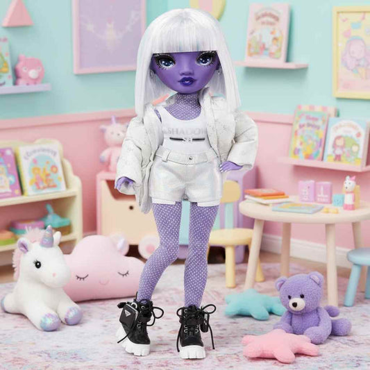 Dia Mante Doll from Rainbow High Shadow High - Fashion Violet with Colorful Accessories for Play and Collecting