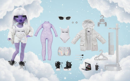Păpușa Dia Mante de la Rainbow High Shadow High - Fashion Violet cu Accesorii Colorate pentru Joc și Colectare