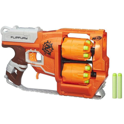 Blaster Nerf Zombie Strike Flipfury – Dublu Butoias, 12 Gloante
