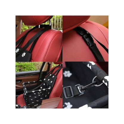 Geanta transport auto animale, Impermeabil, Negru 40x30x40
