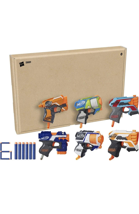 Set 6 Microblastere Nerf – 36 Gloante, Culori Variate, 8+ Ani